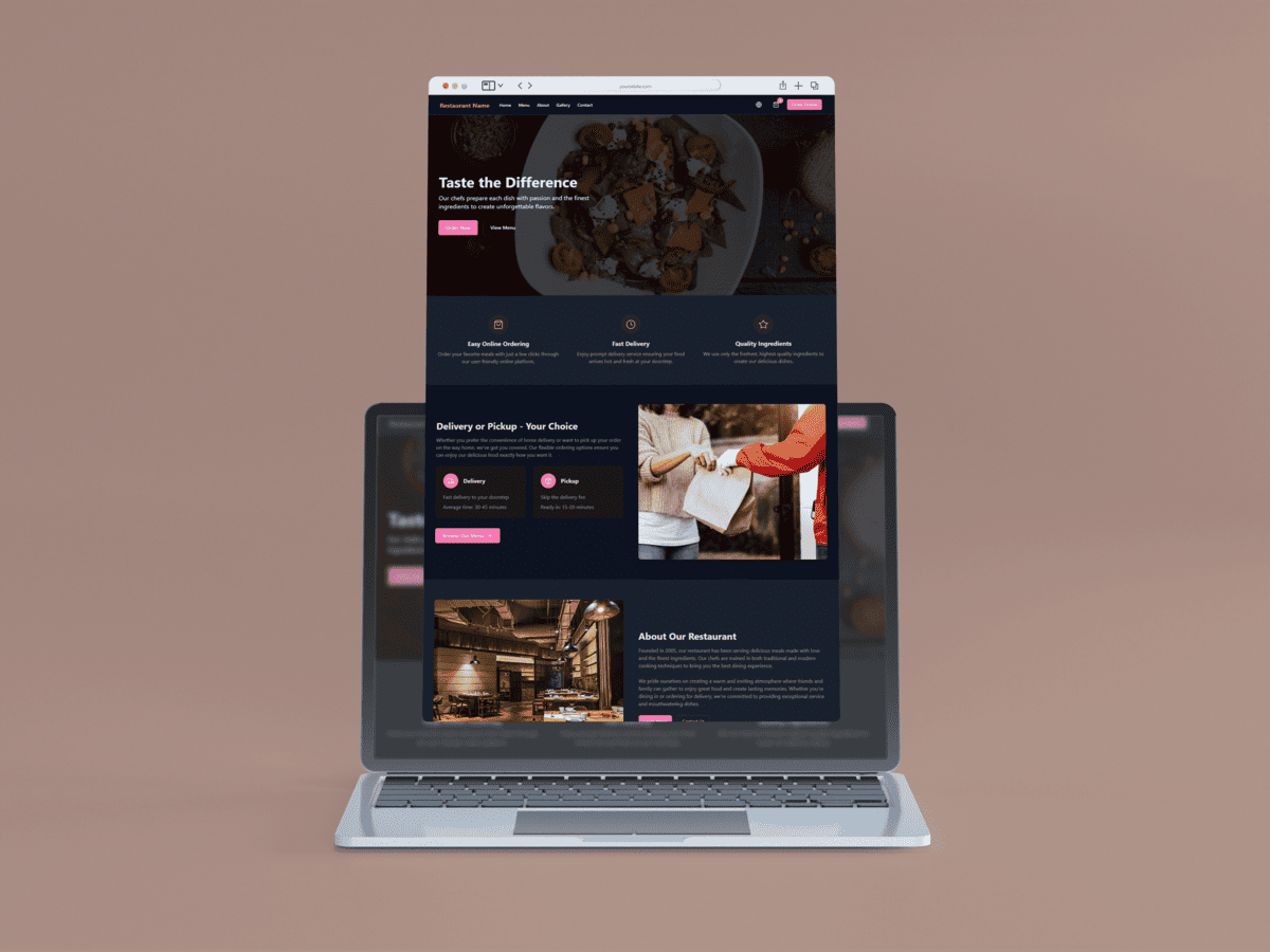 Mobile App Ansicht